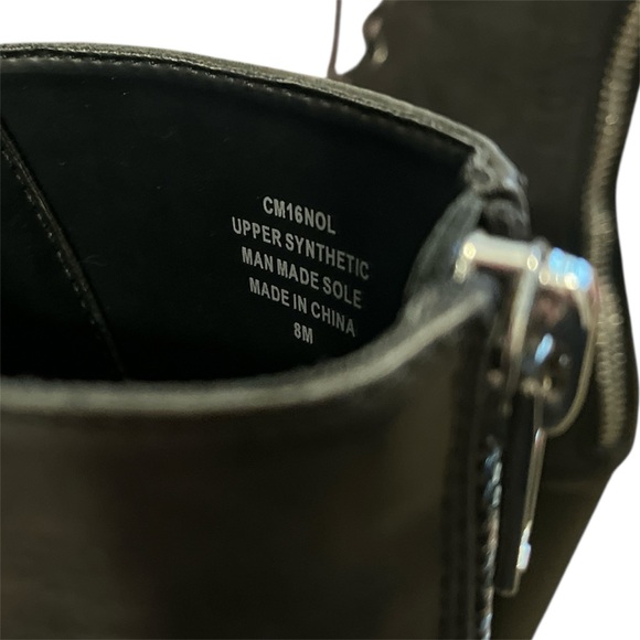 Dolls Kill iconic current mood Black Heeled NOLA Boot Platforms - Picture 5 of 6